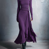 Freja - Maxikjole med knude i siden