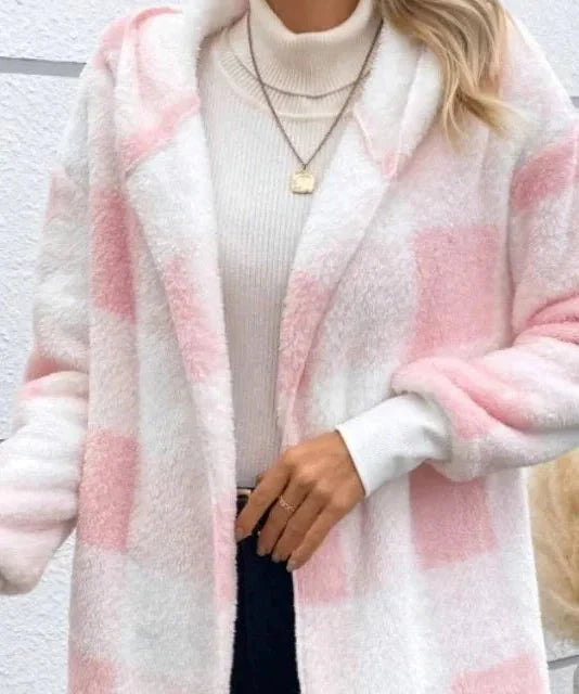 Alberte | Rutete Hættetrøje