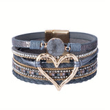 Boho Multilags Læderarmbånd
