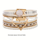 Boho Multilags Læderarmbånd