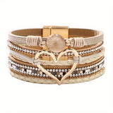 Boho Multilags Læderarmbånd