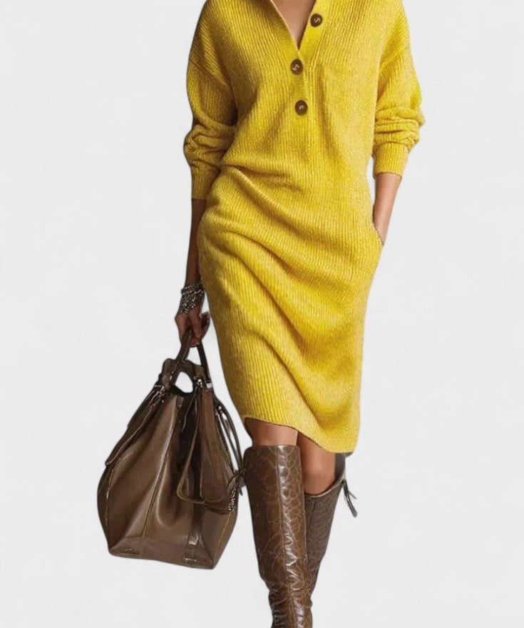 Kornelia™ | Elegant Strikket Kjole