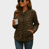 Leona | Leopard Bomberjakke