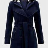 Leona™ | Elegant dobbeltradet frakke