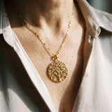 Livets Rødder Halskæde i Guld