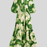 Luna | Blomstret maxikjole