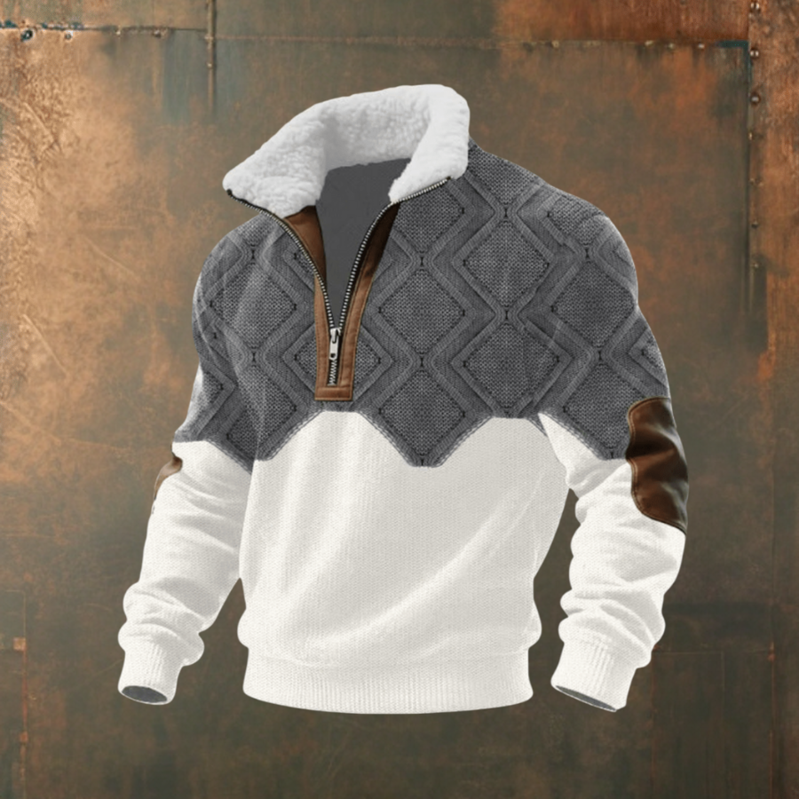 Marcus™ | Stilfuld herresweater med varm fleecekrave