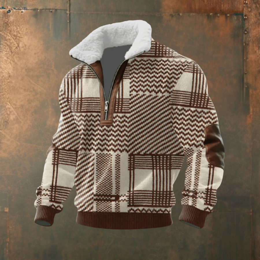 Marcus™ | Stilfuld herresweater med varm fleecekrave