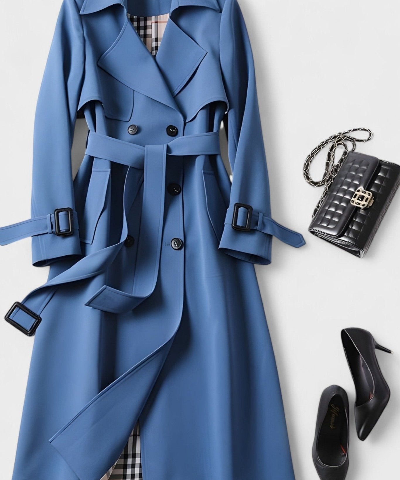 Saara™ | Elegant frakke med taljebælte