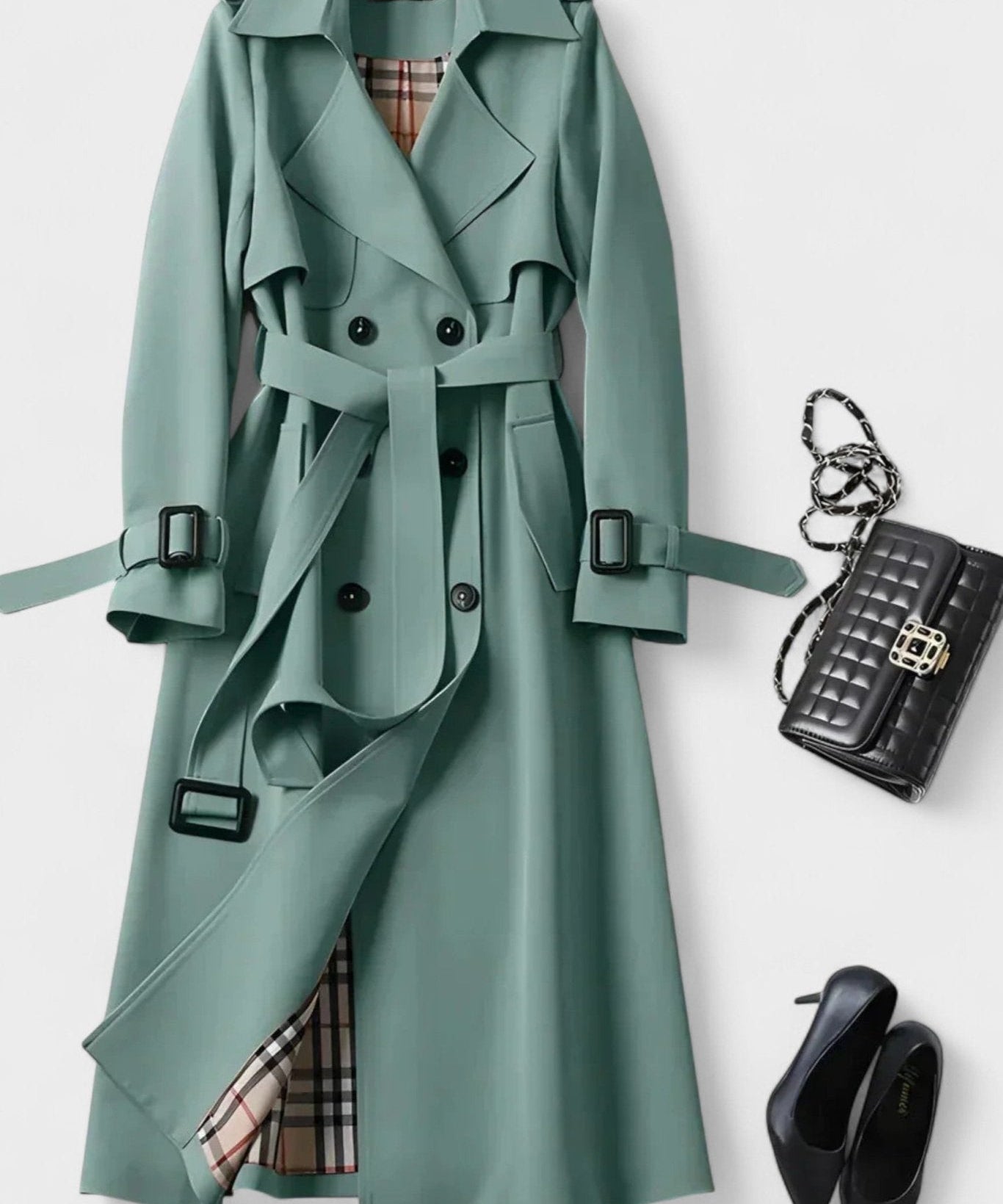 Saara™ | Elegant frakke med taljebælte