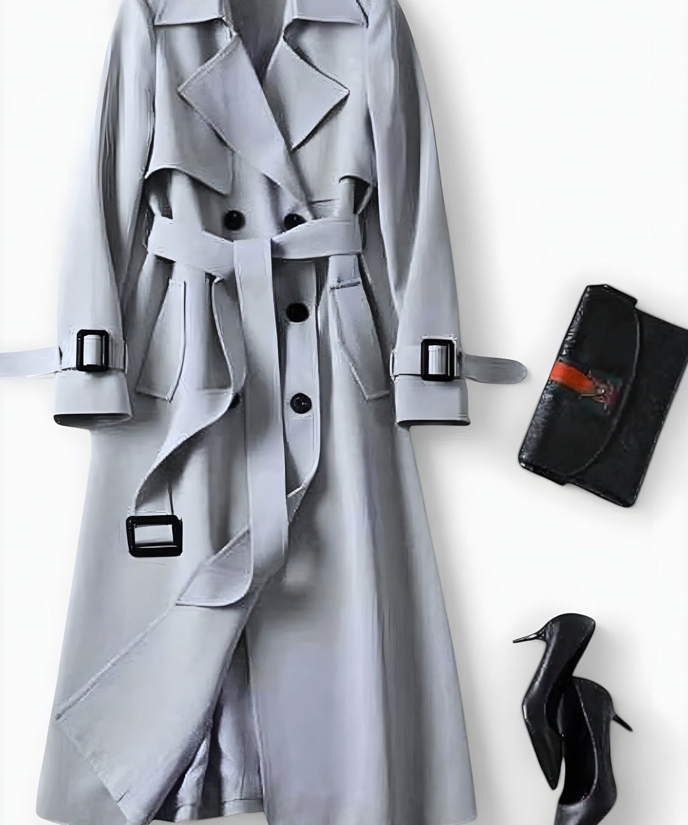 Saara™ | Elegant frakke med taljebælte