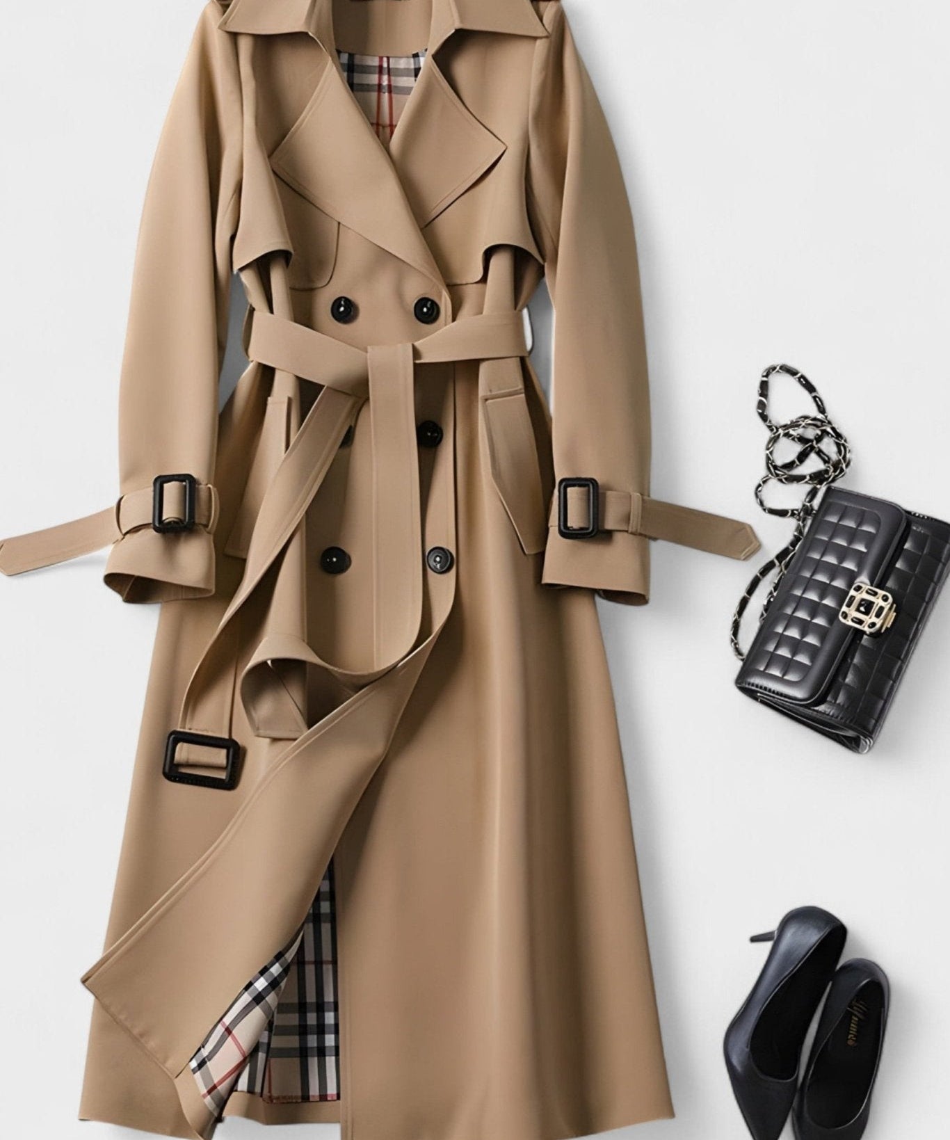 Saara™ | Elegant frakke med taljebælte