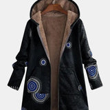 Sage | Tribal Mønster Sherpa Jakke