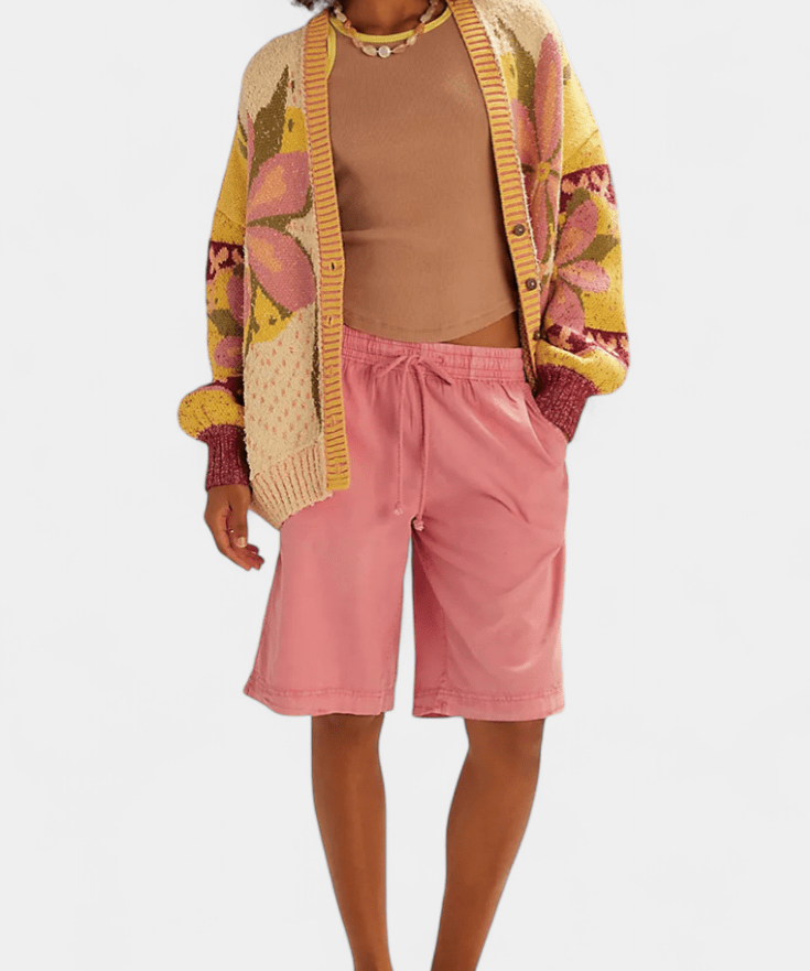 Stine | Blomstret cardigan