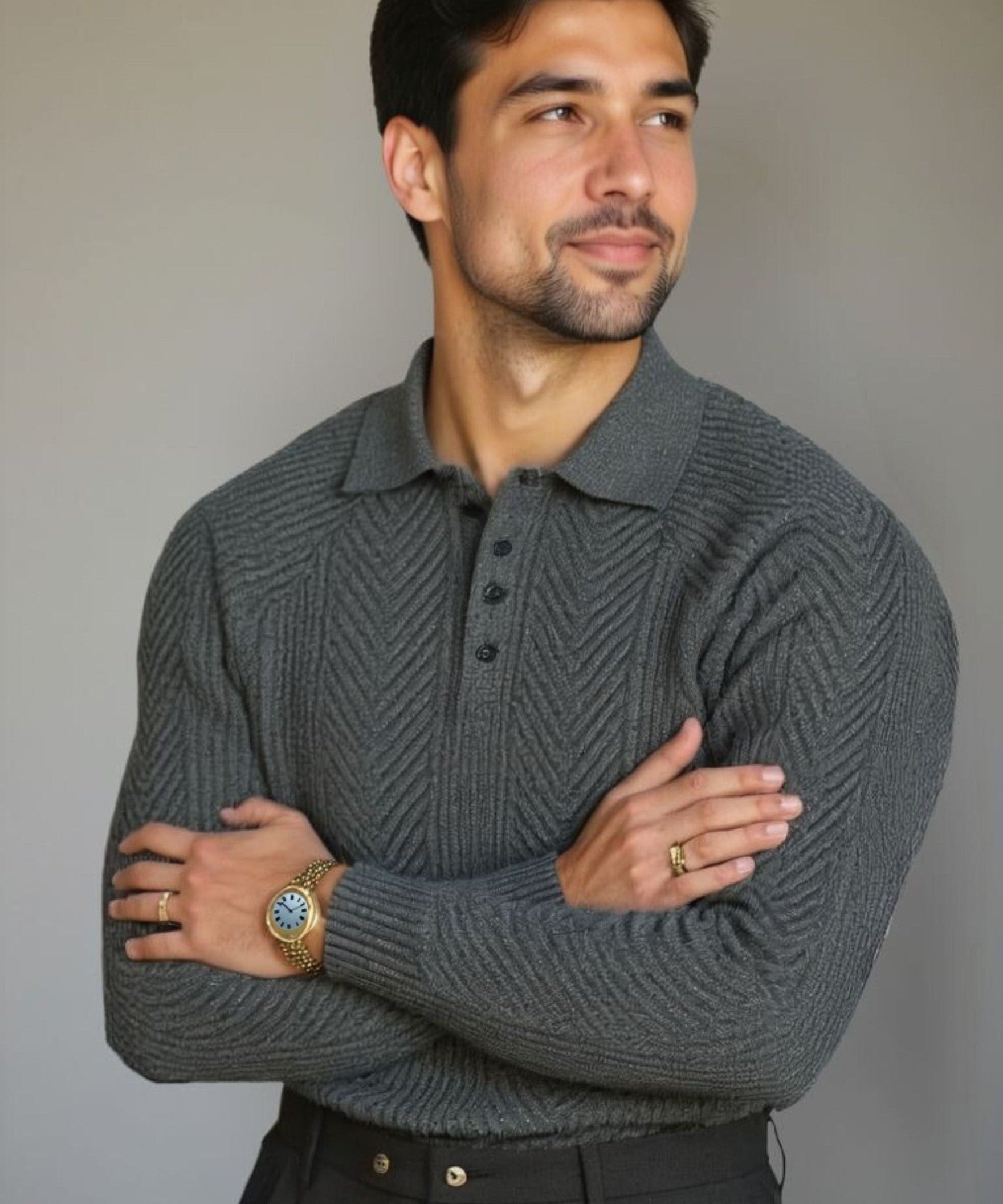 Viggo™ | Pullover i Bomuld med V-hals