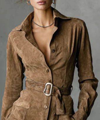 Nora - Vestido midi de manga larga