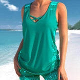 Grethe – Tankini-sæt med geometrisk mønster