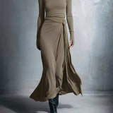 Freja - Maxikjole med knude i siden